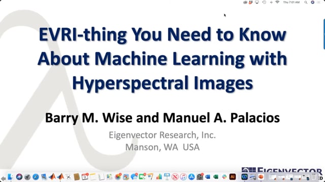 EVRI-thing You Need to Know About Machine Learning with Hyperspectral Images