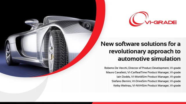 New software solutions for a revolutionary approach to automotive simulation