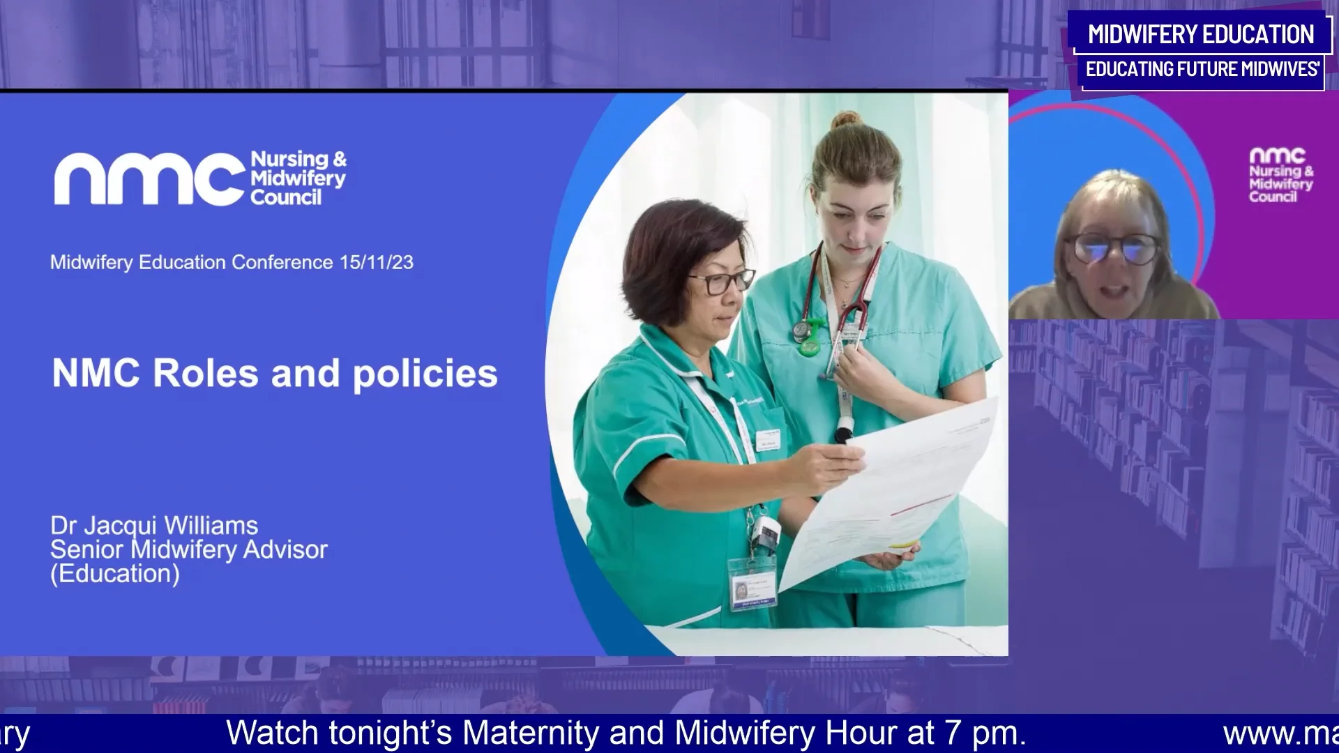 Dr Jacqui Williams, Senior Midwifery Advisor (Education), Professional