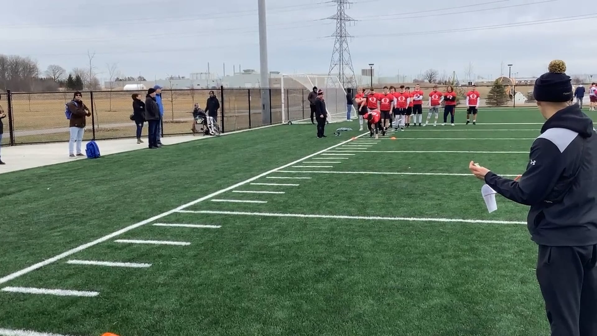 Watch brett henderson's 20 Yard Dash: 3.14 seconds