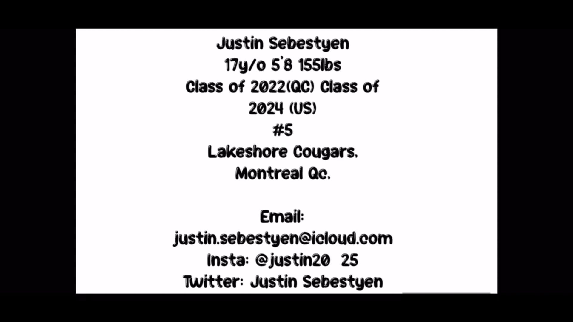 Watch justin sebestyen's defensive half back film