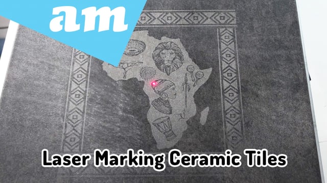 Fiber Laser Marking on Ceramic Tiles Create Decoration Wall Tiles with African Style Pictures