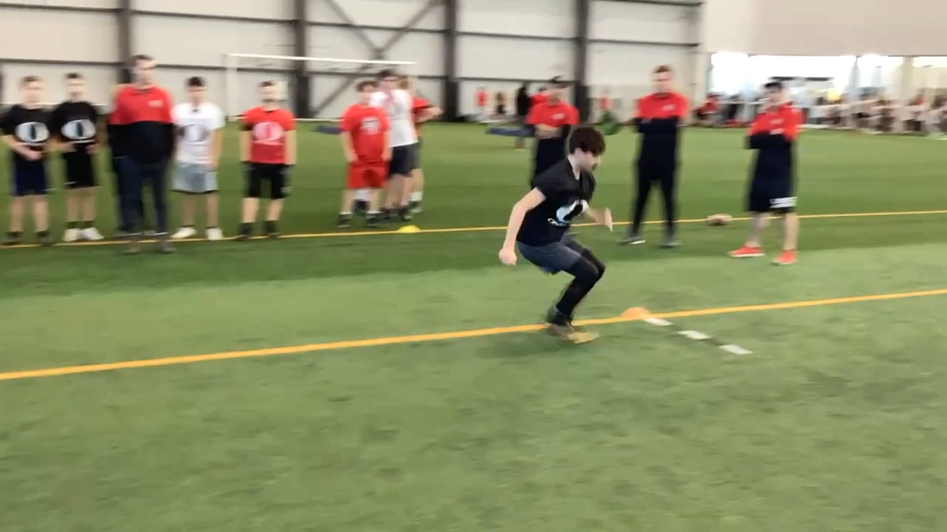 Watch ehden fawcett's 5-10-5 Agility: 5.21 seconds