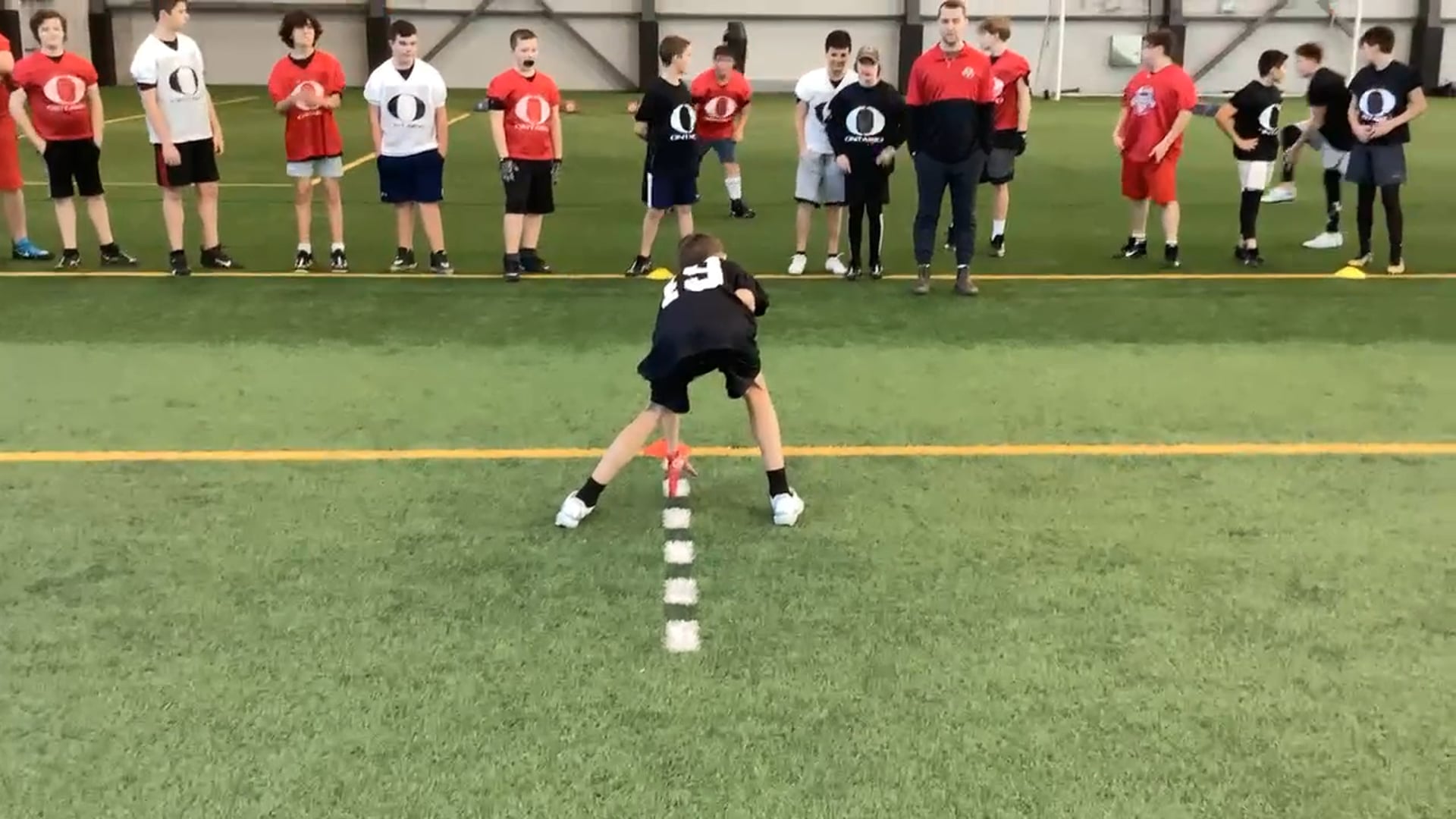 Watch dylan sparling's 5-10-5 Agility: 5.36 seconds