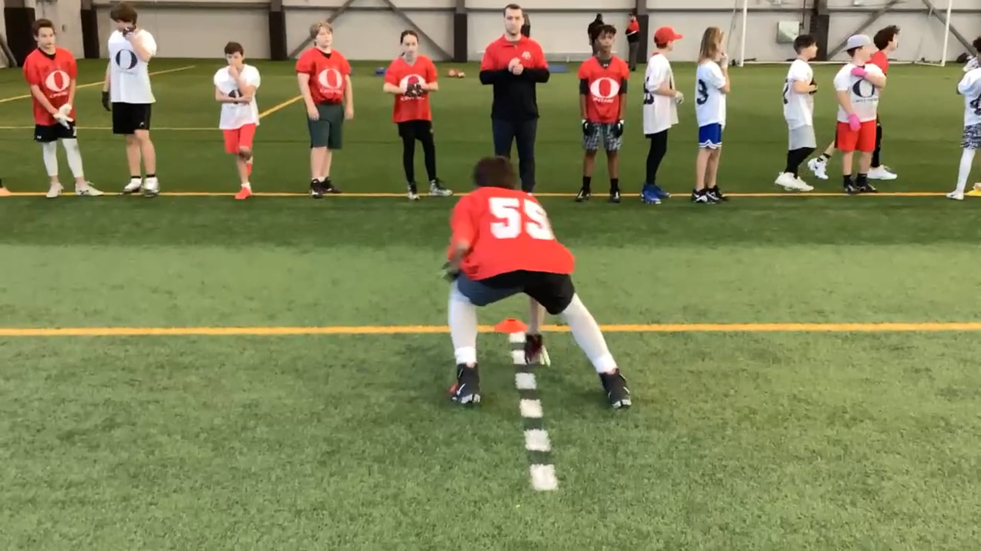 Watch PurpleShift athlete's 5-10-5 Agility: 5.53 seconds