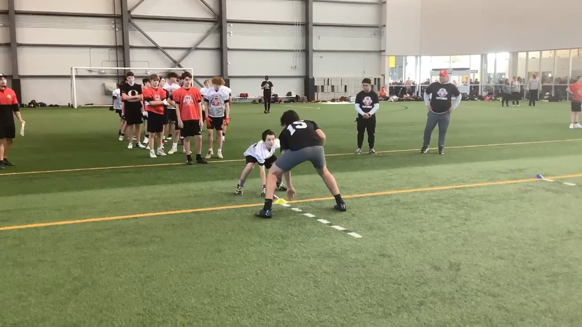 Watch aiden keus's 5-10-5 Agility: 5.37 seconds