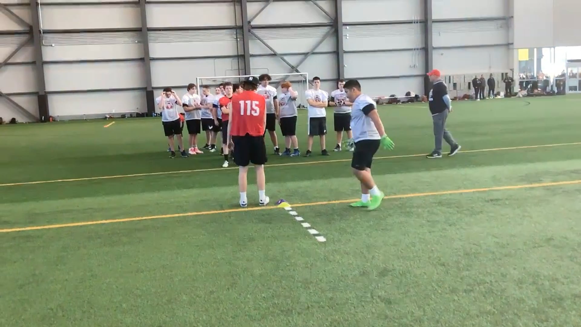 Watch cole scott's 5-10-5 Agility: 5.24 seconds