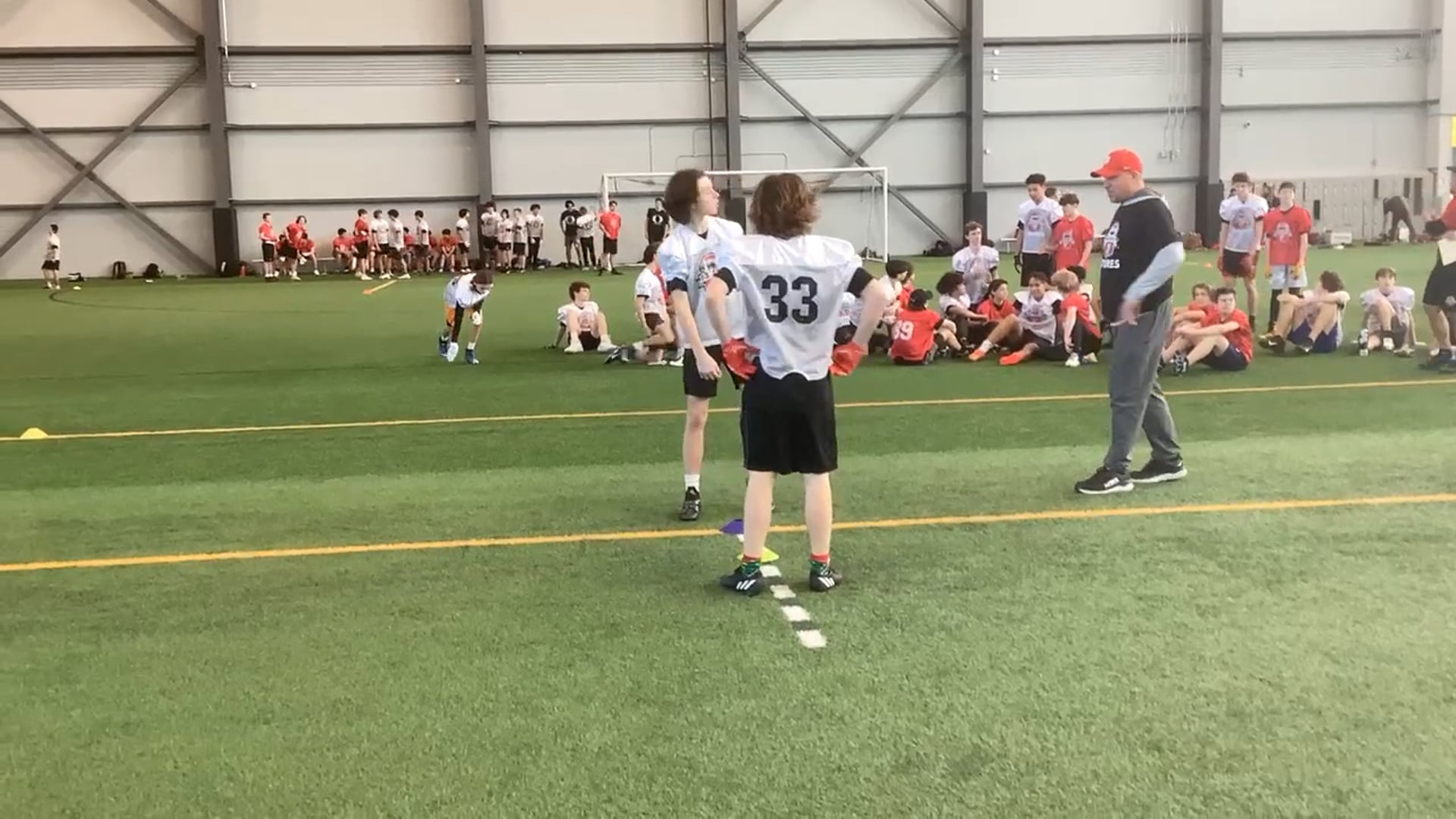 Watch reece douglas's 5-10-5 Agility: 5.41 seconds