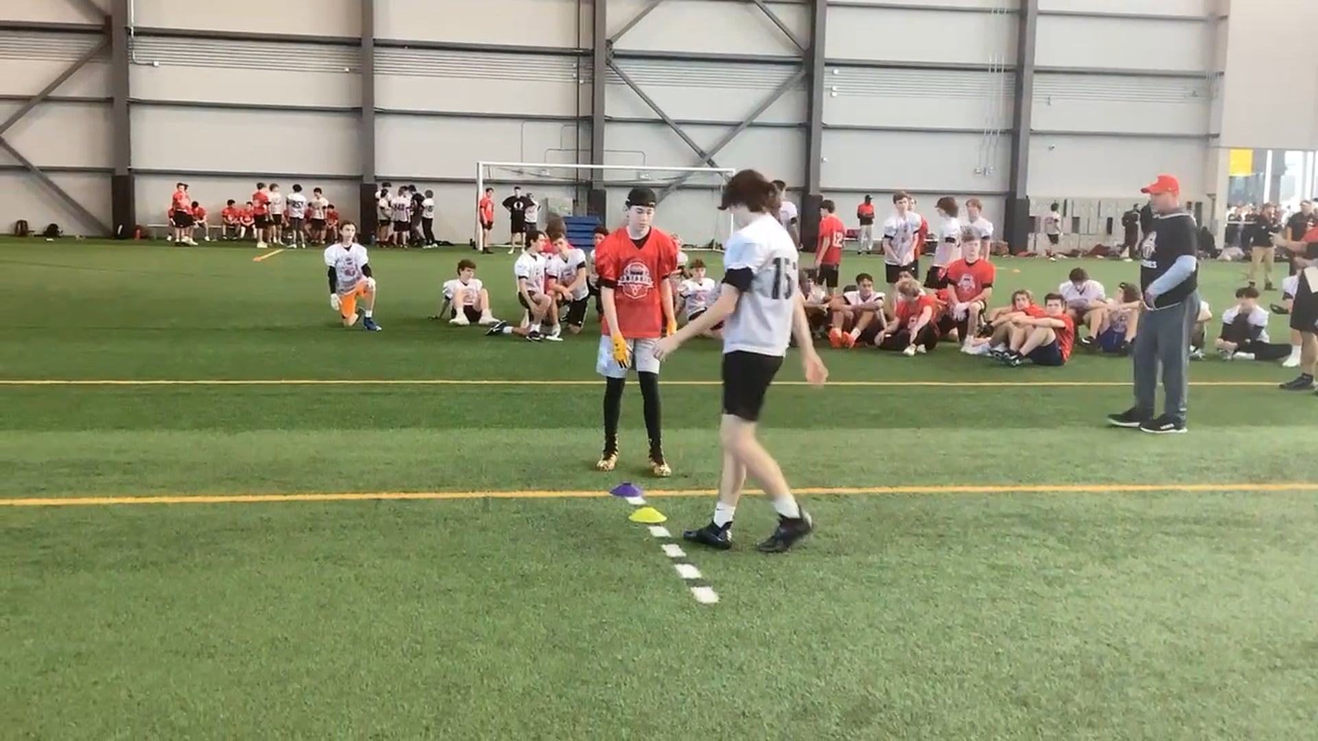 Watch peyton cummings's 5-10-5 Agility: 5.04 seconds