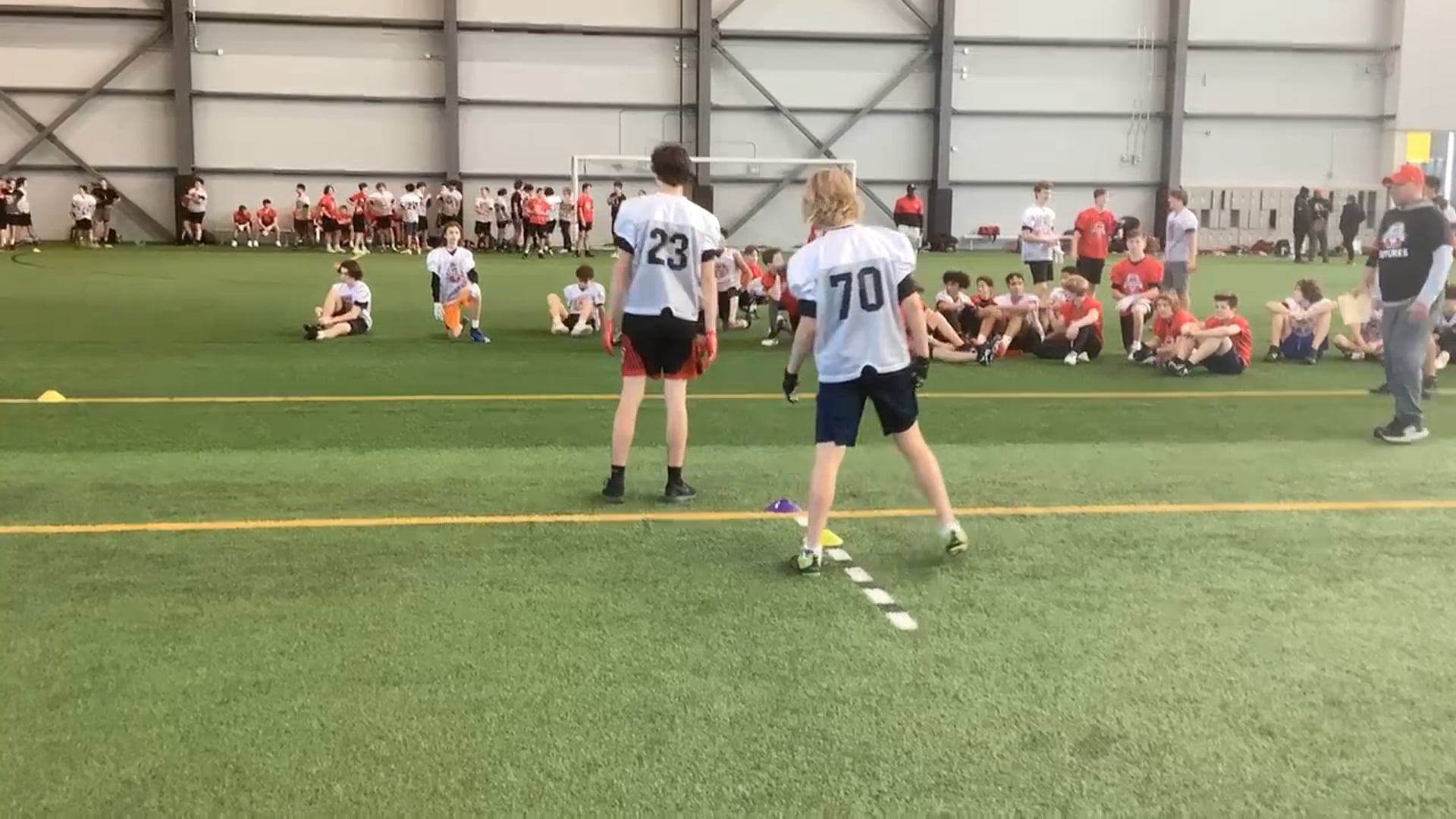 Watch PurpleShift athlete's 5-10-5 Agility: 5.44 seconds