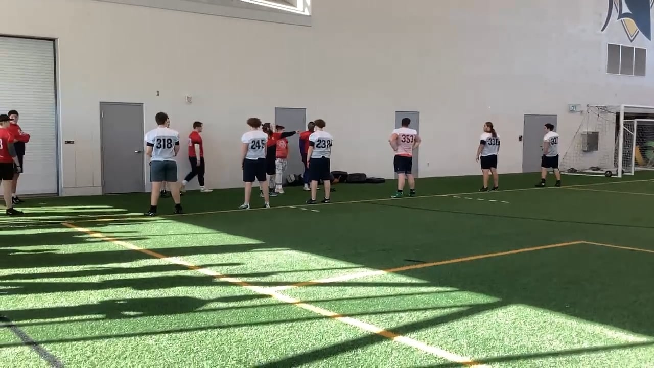 Watch PurpleShift athlete's 20 Yard Dash: 3.35 seconds