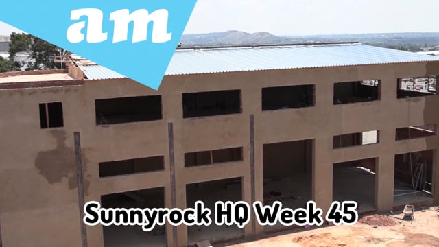 Week 45 2023 Vlog of Sunnyrock HQ, Demo Center Building Roof Capping and Wall Plasters