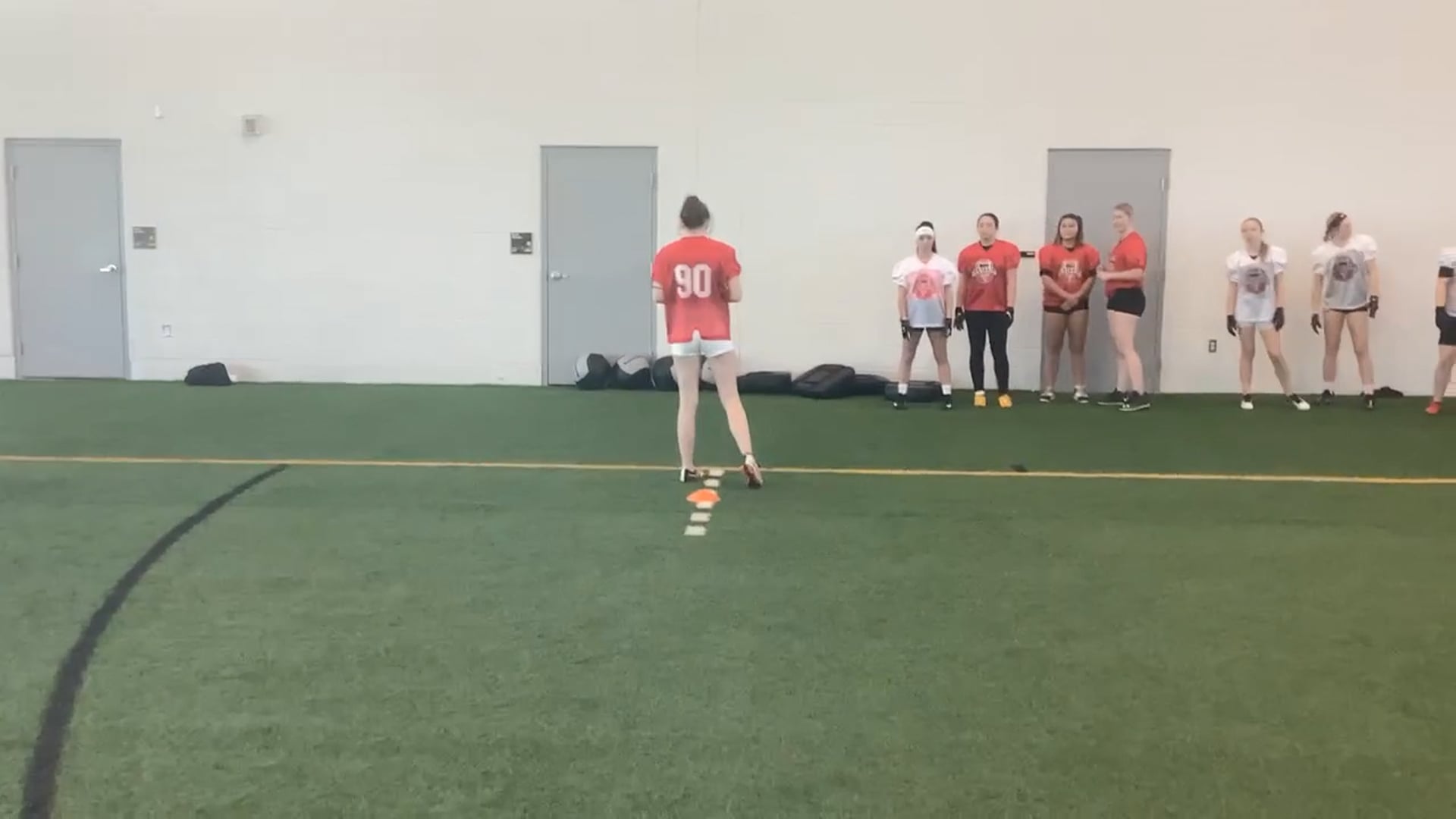 Watch erin campbell's 5-10-5 Agility: 5.74 seconds