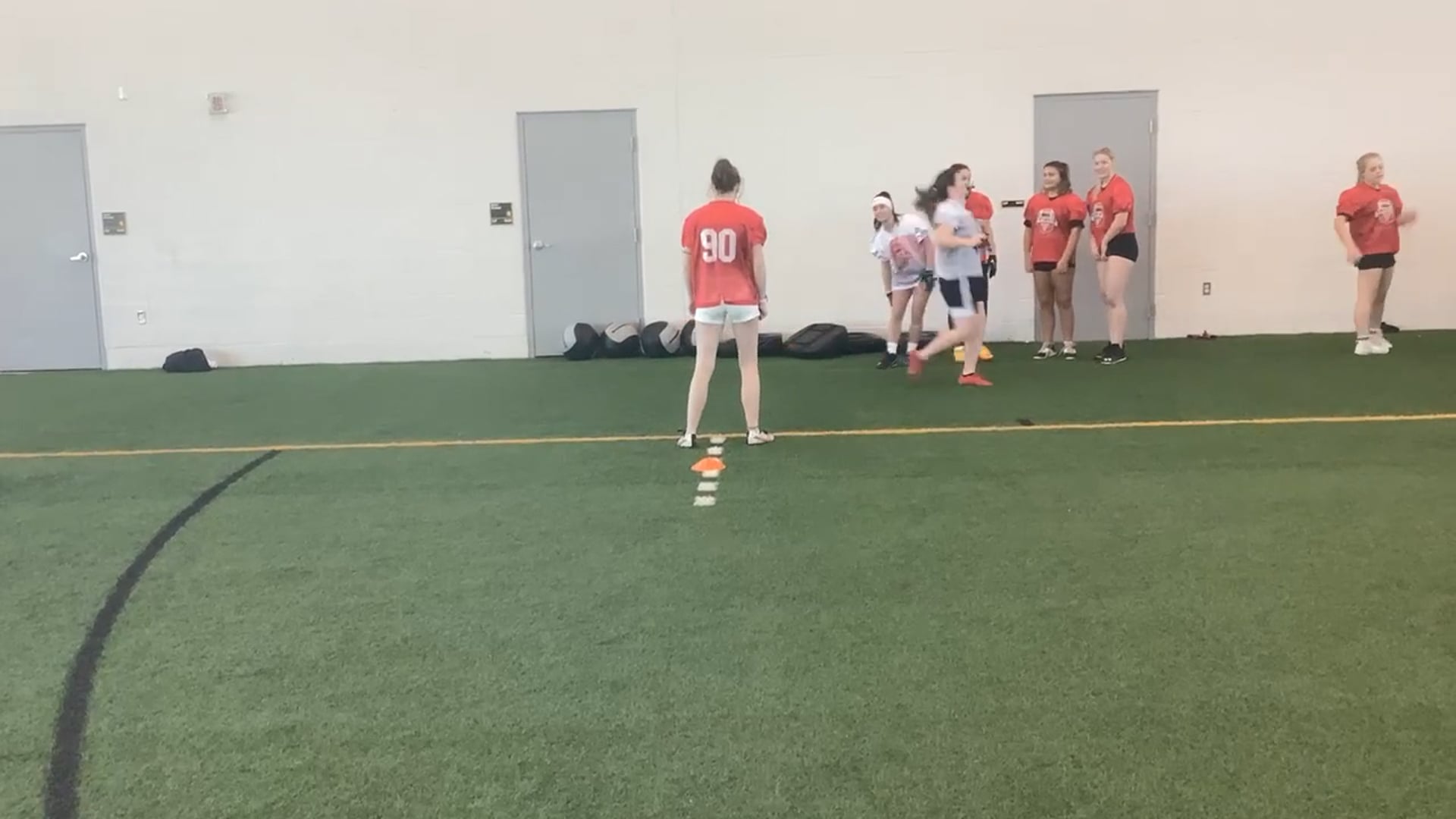 Watch erin campbell's 5-10-5 Agility: 5.47 seconds