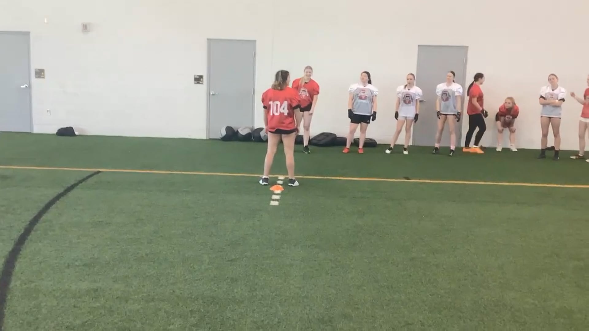 Watch kennady forster's 5-10-5 Agility: 5.64 seconds