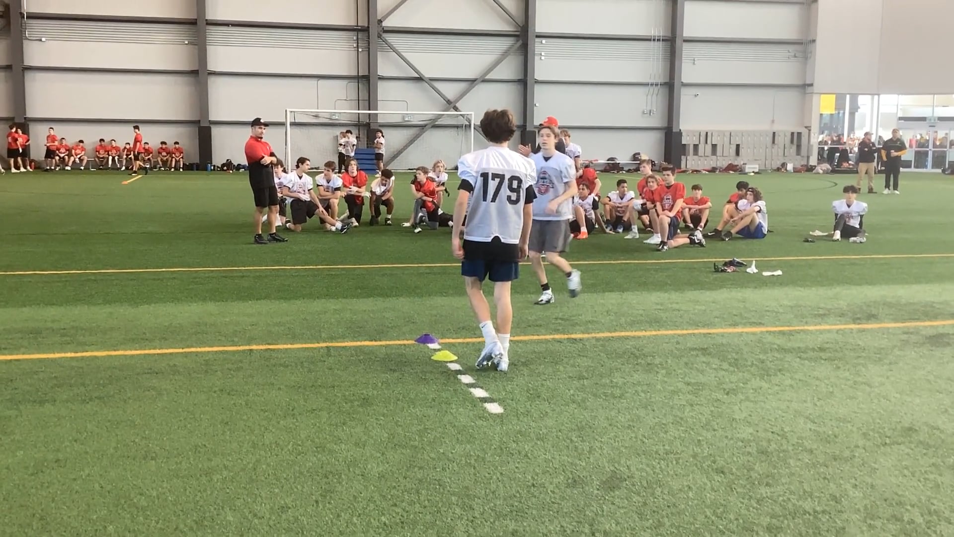 Watch PurpleShift athlete's 5-10-5 Agility: 4.94 seconds