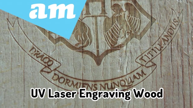 Precision UV Laser Engraving on Wood For Clear Image and Much Faster Than CO2 Laser