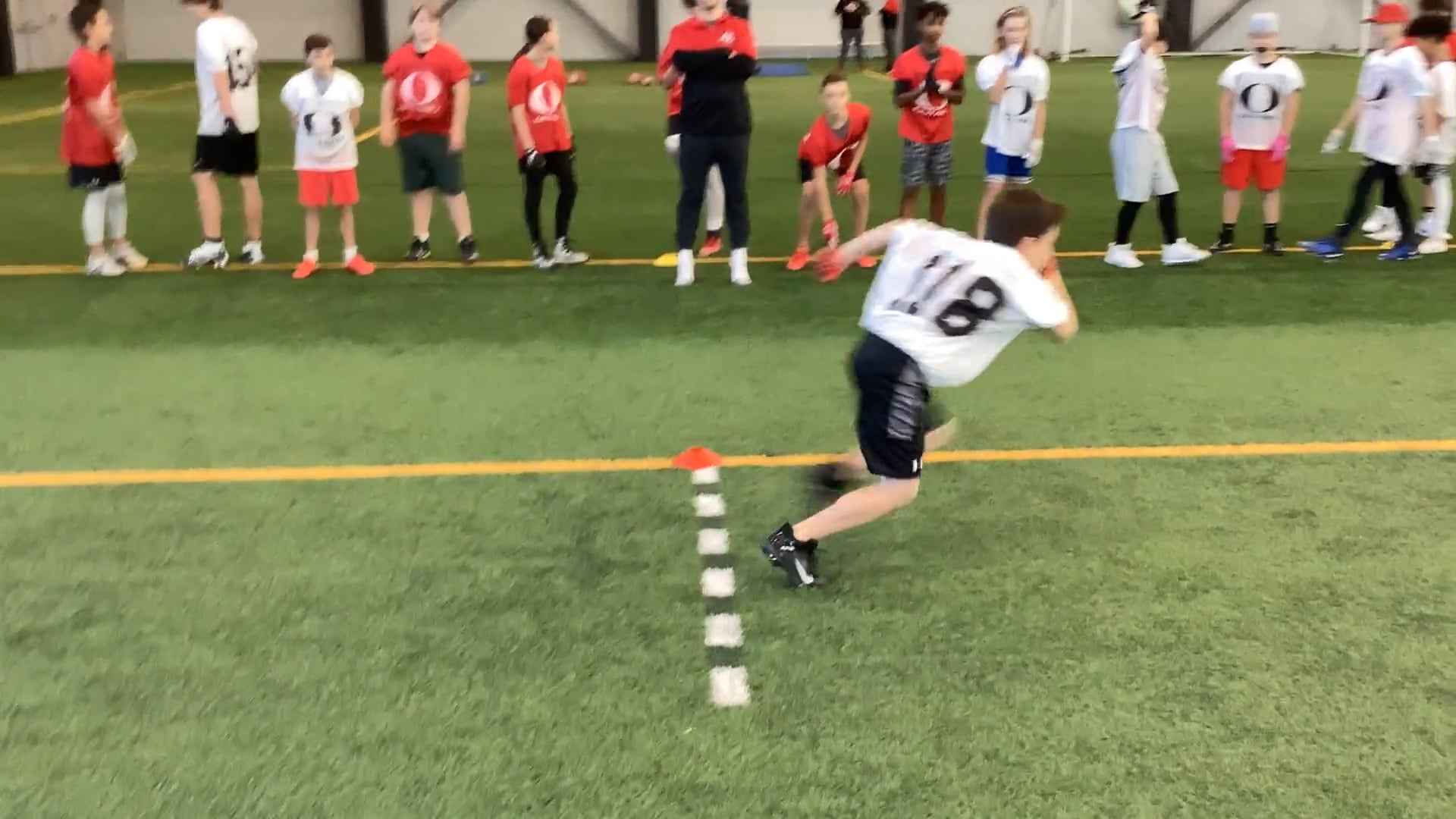 Watch liam lynch's 5-10-5 Agility: 5.54 seconds