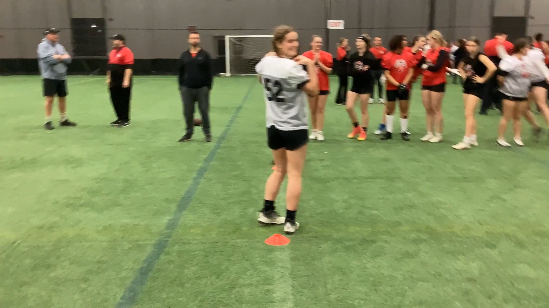 Watch maya thompson's 5-10-5 Agility: 5.27 seconds