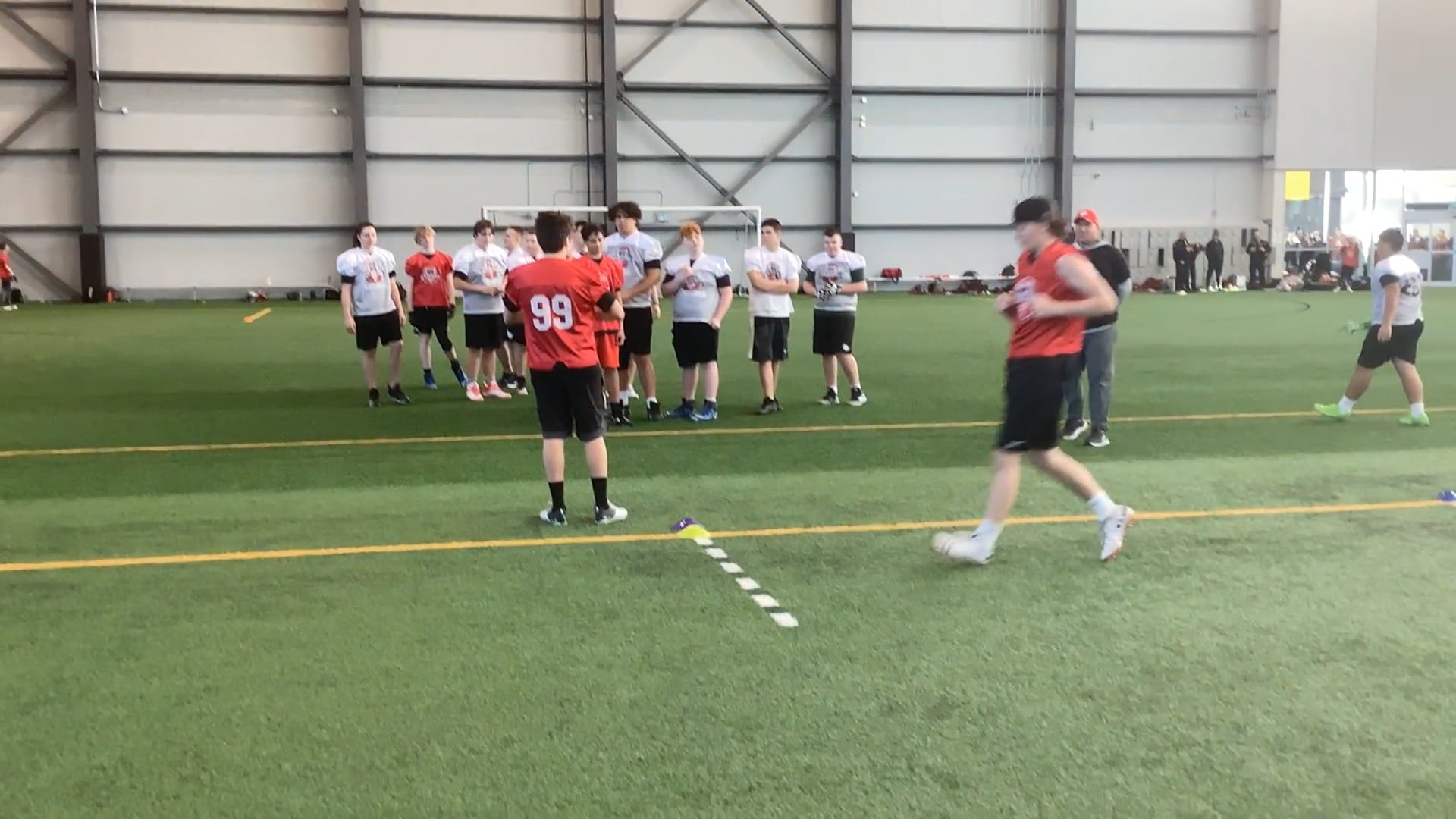 Watch cole scott's 5-10-5 Agility: 5.14 seconds