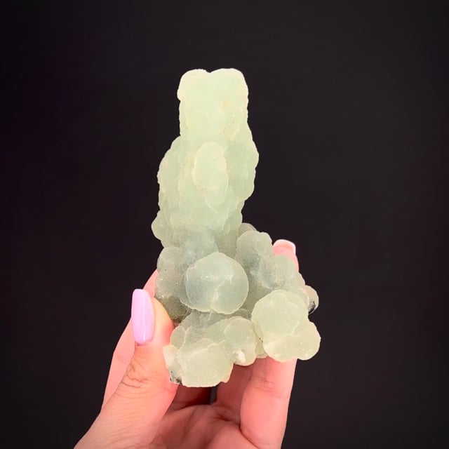 Prehnite stalactite