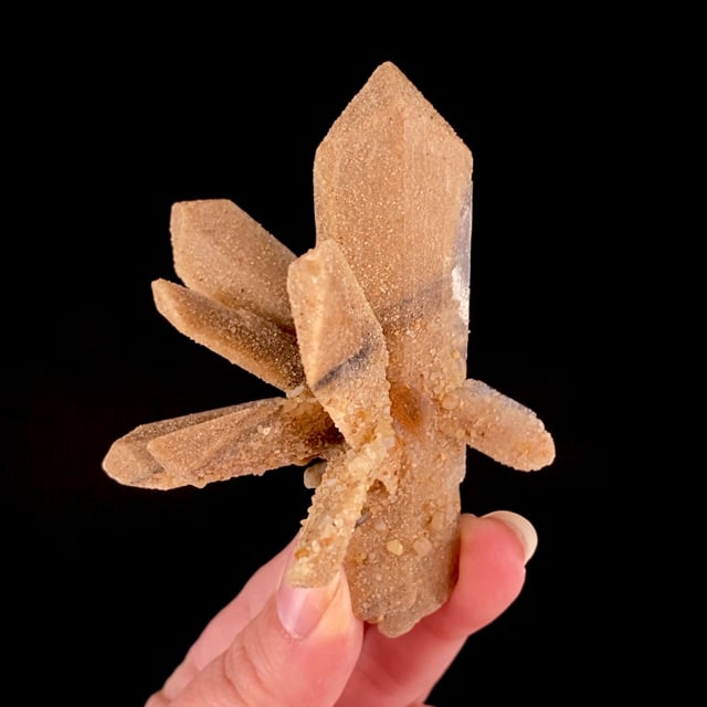 Gypsum with sand inclusions (''floater'' specimen)