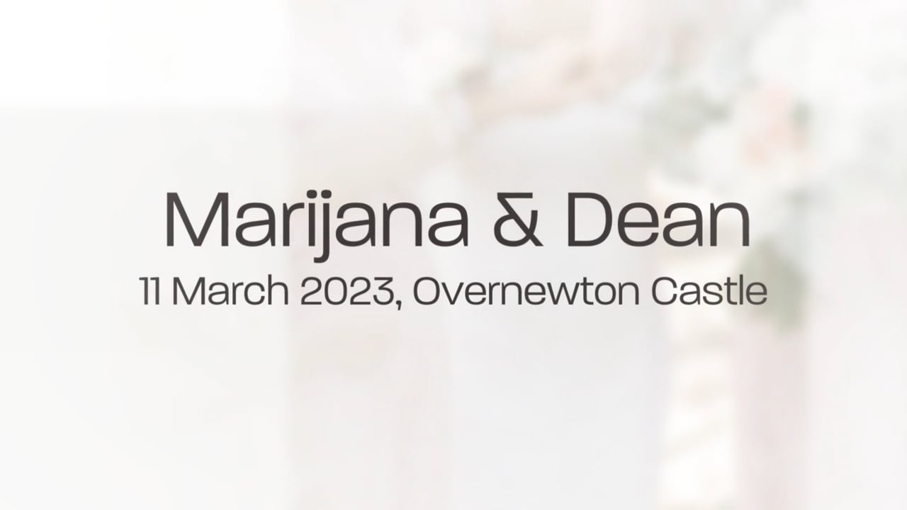 Overnewton Castle Wedding Slideshow, Melbourne - Marijana and Dean