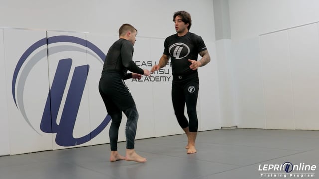 Tie Up to Duck Under to Leg Switch Takedown to Body Lock