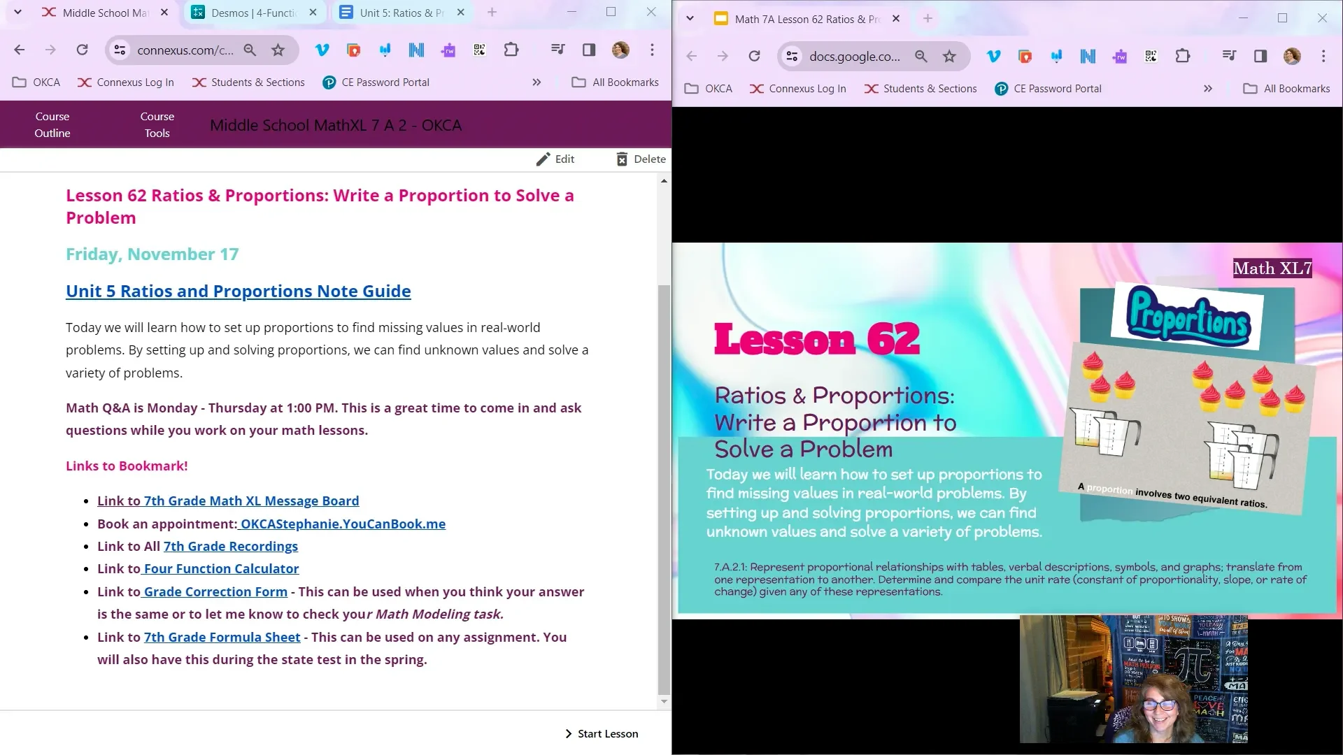 Math xl 7a lesson 62 ratios proportions write a proportion to solve