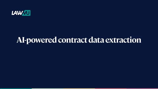 AI-powered contract data extraction