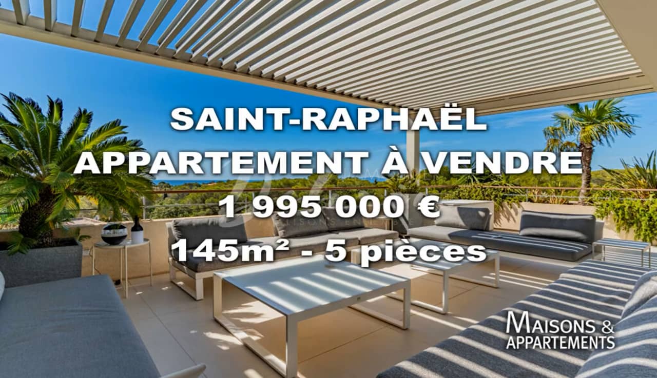 SAINTRAPHAËL APPARTEMENT À VENDRE 1 995 000 € 145 m² 5 pièces