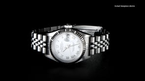 Pre-Owned Rolex Datejust Womens 26mm Automatic Stainless Steel and 18kt White Gold Watch