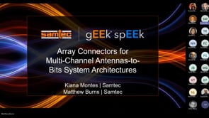 ウェビナー：マルチチャネルアンテナツービットシステムアーキテクチャー用アレイコネクター