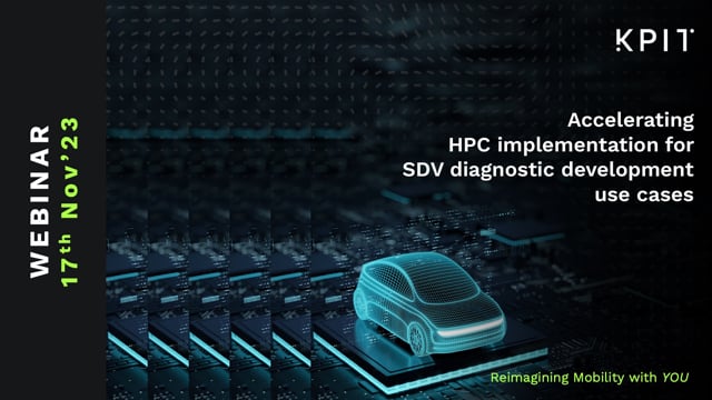 Accelerating HPC implementation for SDV diagnostic development use cases
