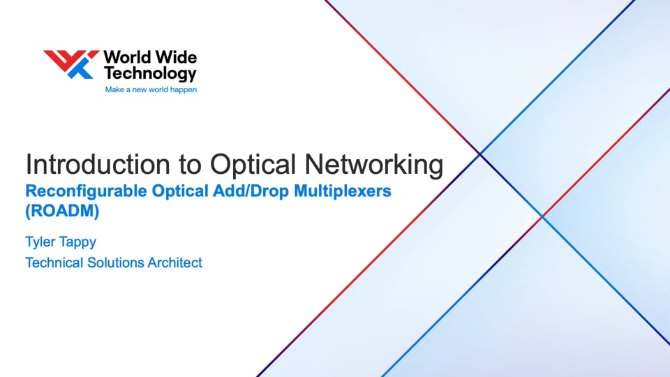 Introduction to Optical Networking Training - Reconfigurable Optical Add-Drop multiplexer  (ROADM) Fundamentals