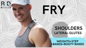 Shoulders and Lateral Glutes (weights+step+bands+booty bands) 111723