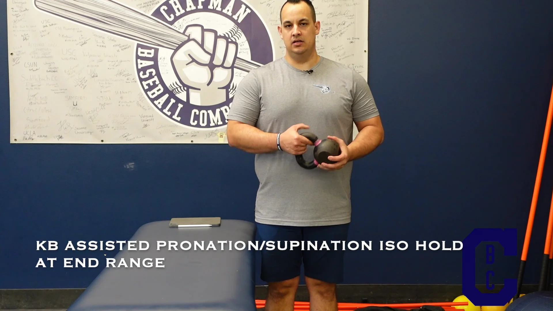 KB Assisted Supination Pronation w ISO Hold at End Range on Vimeo