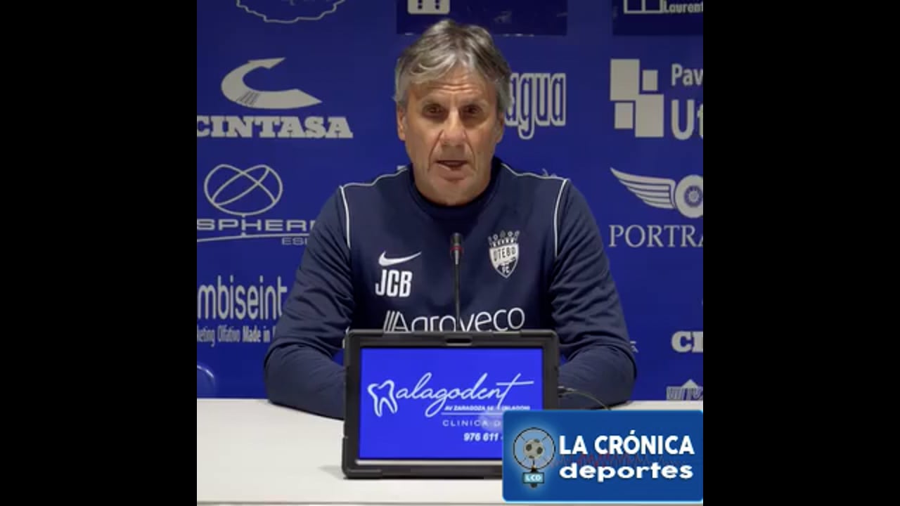 LA PREVIA / Deportivo Aragón - Utebo FC JUAN CARLOS BELTRÁN (Entrenador Utebo) J12 - 2ª RFEF Fuente: Utebo FC