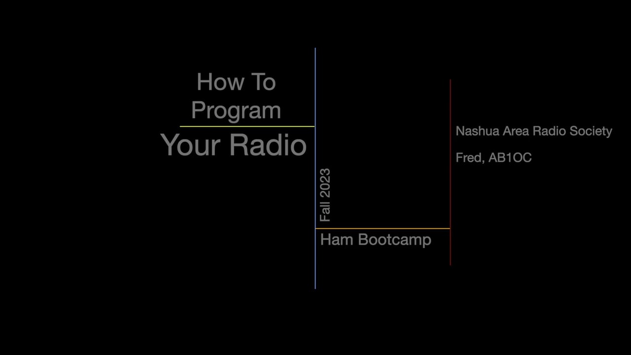How To Program Your Radio