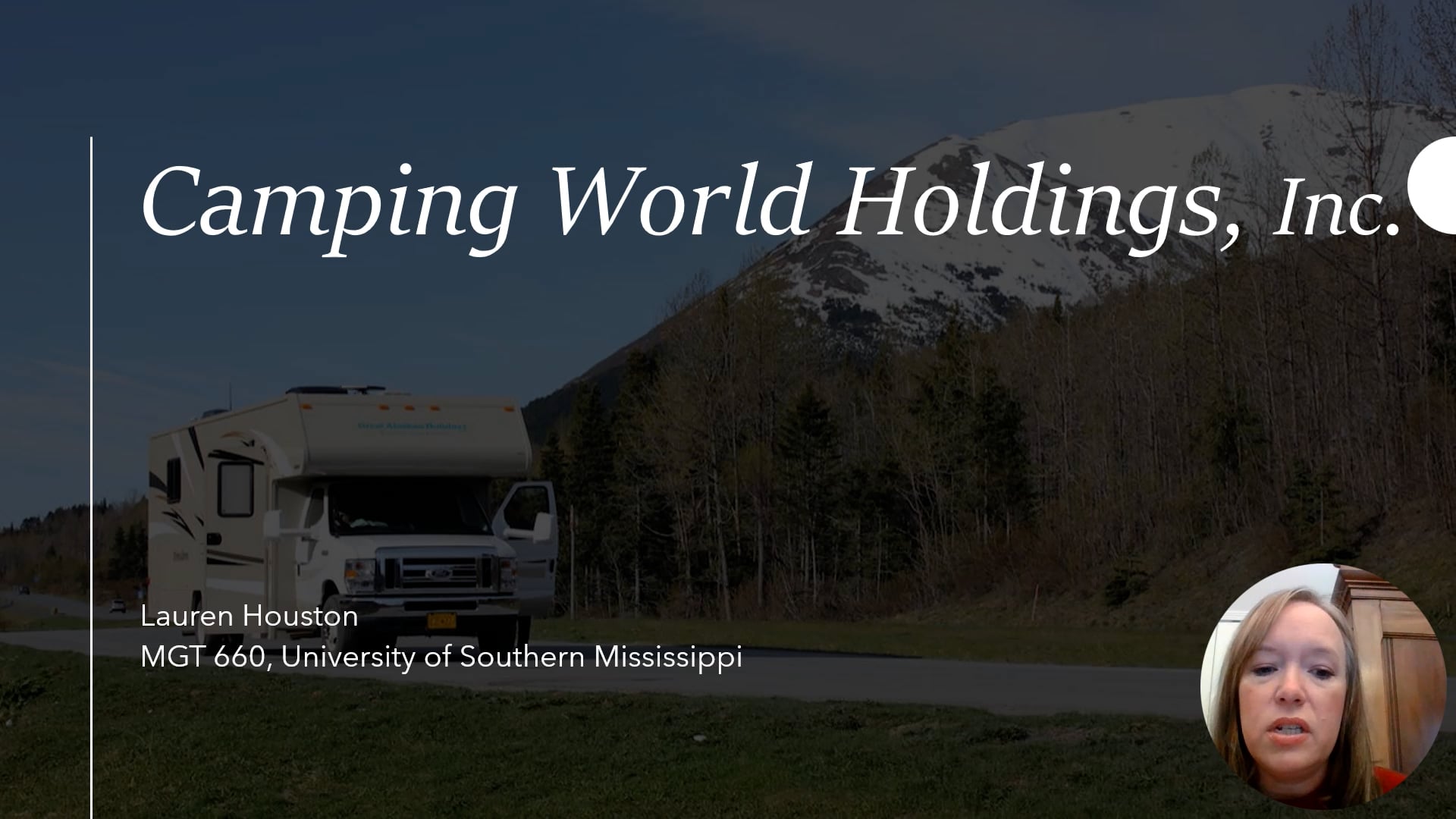 Camping World Holdings, Inc Power Point On Vimeo