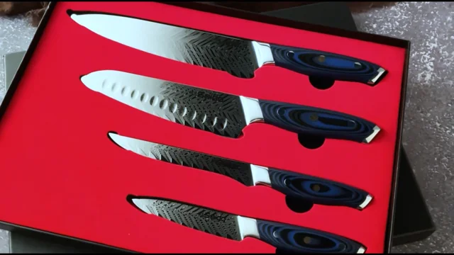 SEIDO™ Japanese Damascus Steel Professional Chef Knife Set, 4-Piece on Vimeo