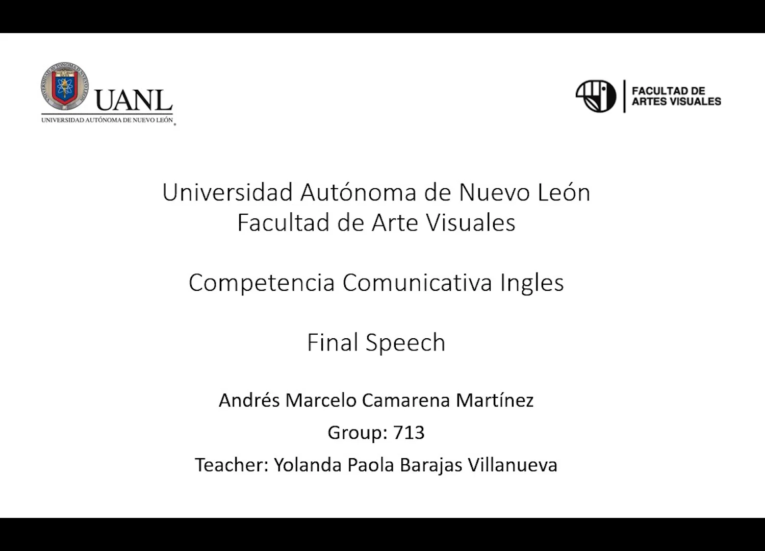 Final Speech on Vimeo