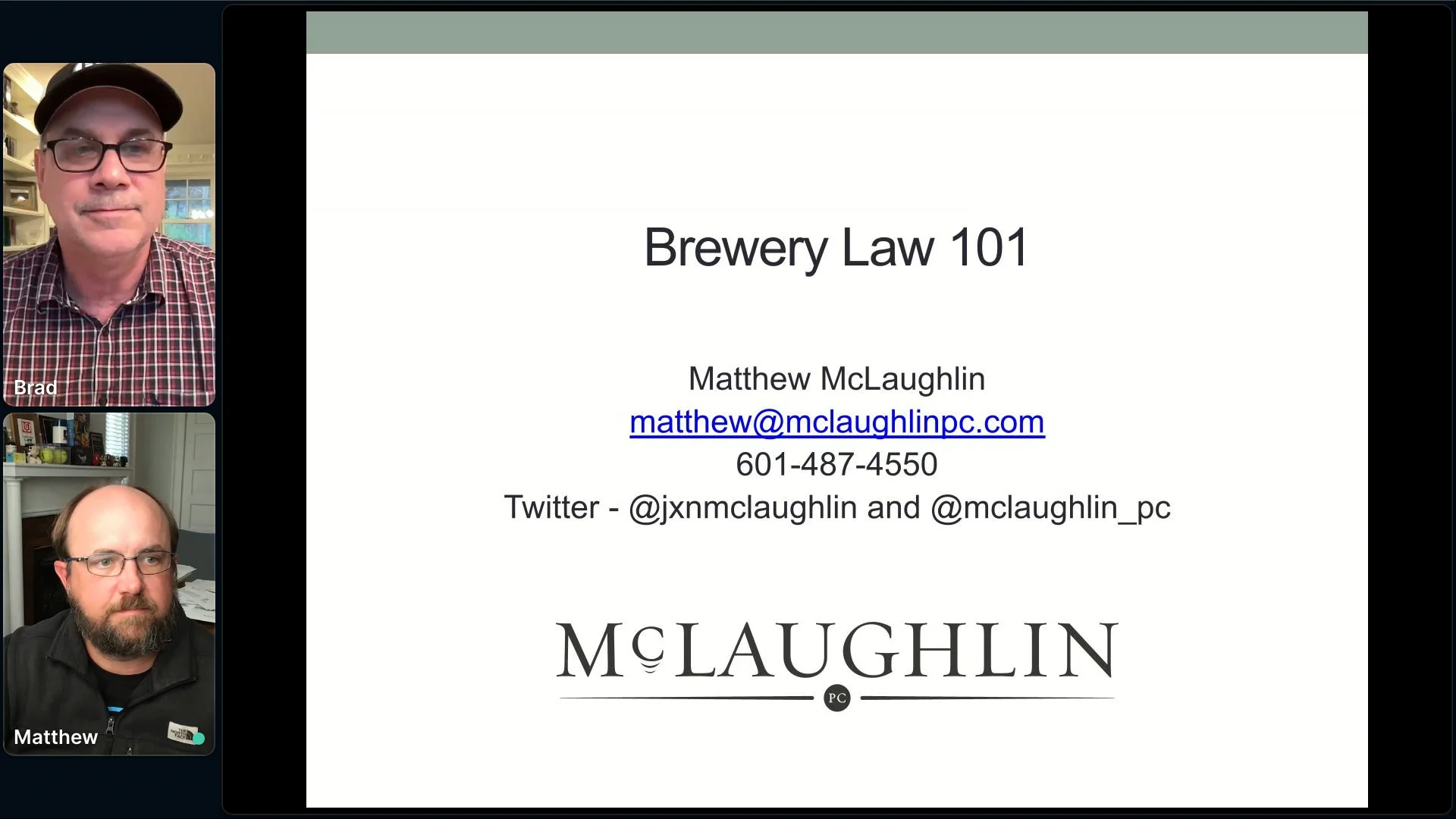 Brewery Law 101 on Vimeo