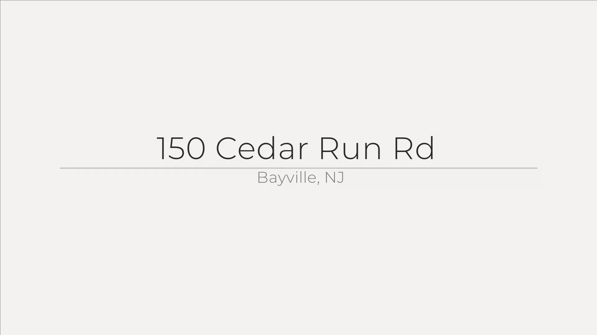 150 Cedar Run Rd, Bayville, NJ on Vimeo