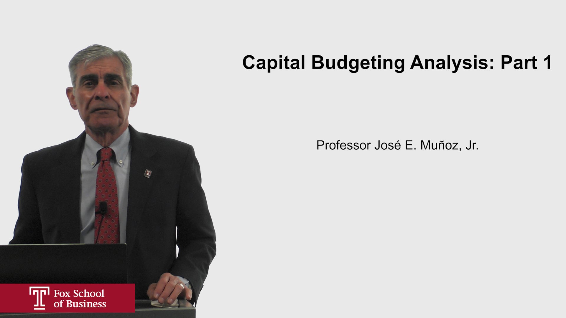Capital Budget Analysis Part 1