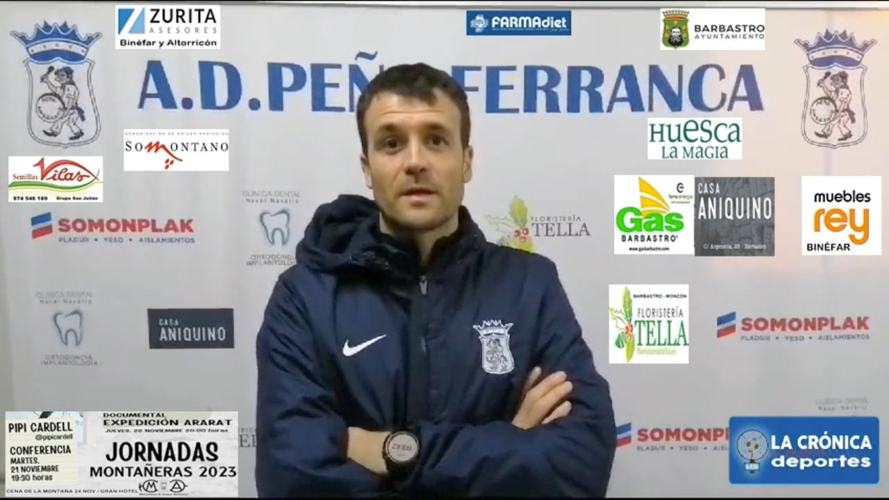 NÉSTOR ARILLA (Entrenador Ferranca) Peña Ferranca Tella 3-1 AT Albelda / Jor. 11 / Primera Regional Gr 2