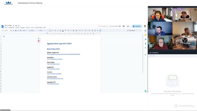 Black Friday Deals, Lernzeit für Tracking, Audit Prozess fürs Tracking & Preisauszeichnungspflichten mit Michael Klein vom 20.11.23