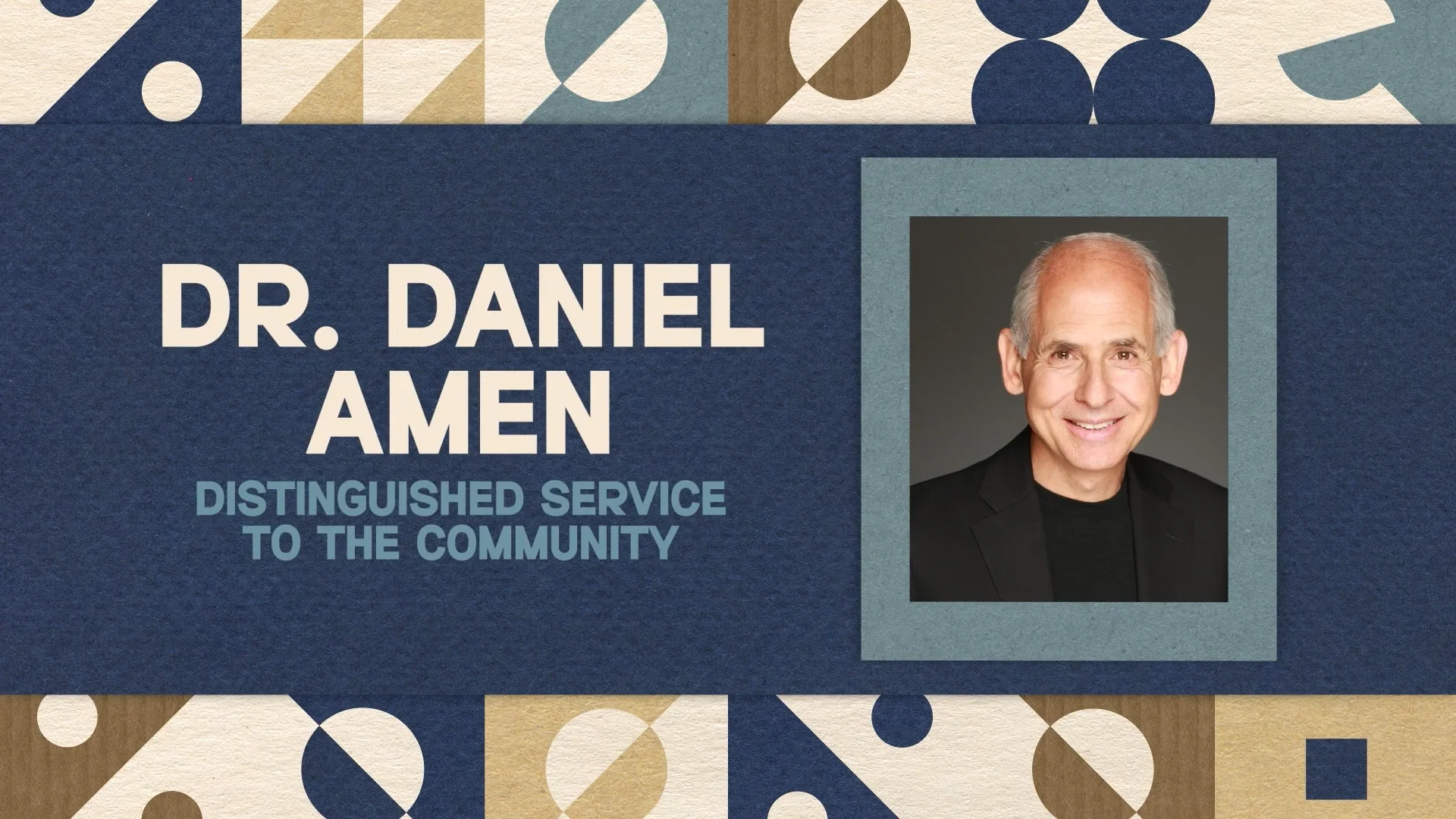 Dr. Daniel Amen - My wife and I are filming a very special