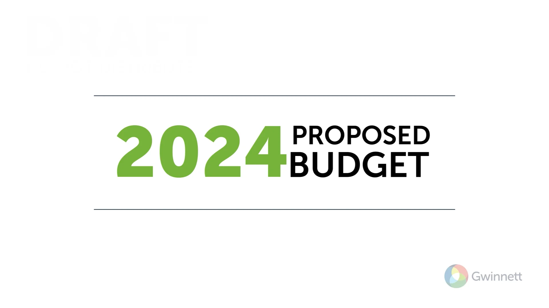 2024 Proposed Budget on Vimeo