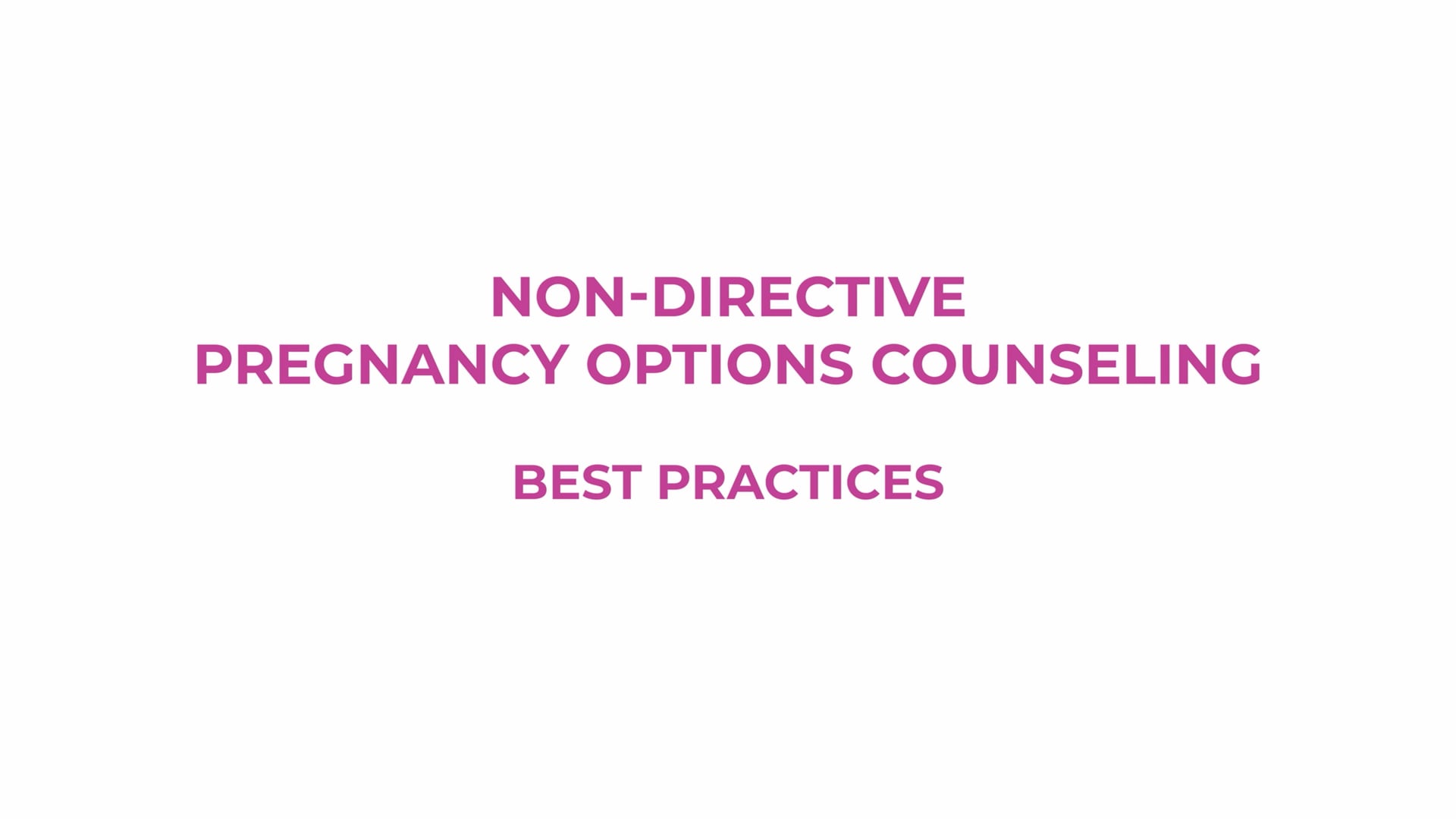 Luna: Non-Directive Pregnancy Options Counseling Luna